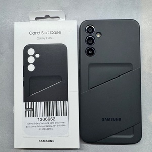 Samsung Card Slot Cover Back Cover Σιλικόνης Μαύρο (Galaxy A34)