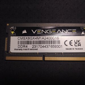 Corsair Vengeance 8GB DDR4 RAM με Ταχύτητα 2400 για Laptop (CMSX8GX4M1A2400C16)
