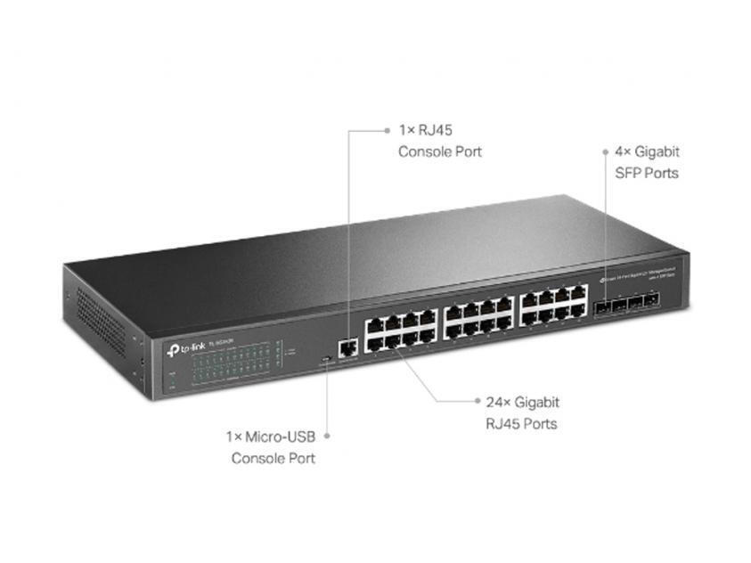 TP-Link Managed Switch TL-SG3428 v2.0, 24-Port Gigabit L2 with 4 SFP Slots TP-Link Managed Switch TL-SG3428 v2.0, 24-Port Gigabit L2 with 4 SFP Slots