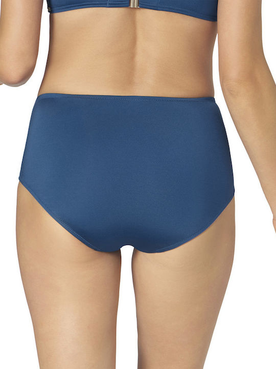 Triumph Solid Splashes Bikini Slip Ψηλόμεσο Μπλε 10201804 6915 Skroutz gr