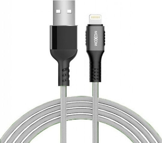 Moxom MX CB43 Braided USB to Lightning Cable Μαύρο 3m Skroutz gr