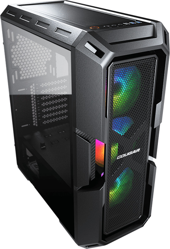 Cougar MX440 Mesh RGB Gaming Midi Tower Κουτί Υπολογιστή με Πλαϊνό