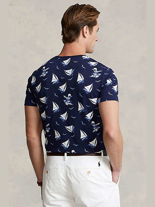 Ralph Lauren Ανδρικό T-shirt Πολύχρωμο με Στάμπα