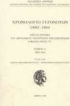 Χρονολόγιο γεγονότων 1940-1944