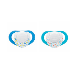Chicco Physio Καουτσούκ Μπλε με Θήκη 4m+ 2τμχ