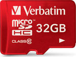 Verbatim microSDHC 32GB Class 10 UHS-I with Adapter