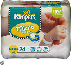 Pampers New Baby Micro (1-2,5Kg) 24τμχ