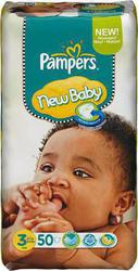 Pampers New Baby No 3 (4-7Kg) 50τμχ