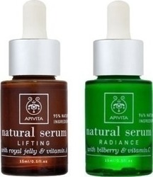 Apivita Set Natural Serum Λάμψης & Σύσφιξης