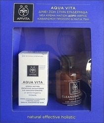 Apivita Set Aqua Vita Κρέμα Ματιων & Αφρός Καθαρισμού