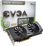 EVGA GeForce GTX960 4GB SuperSC ACX 2.0+ (04G-P4-3966-KR)