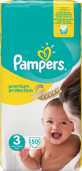Pampers New Baby No 3 (4-9Kg) 50τμχ