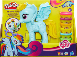Hasbro Play-Doh Rainbow Dash Σαλόνι Ομορφιάς