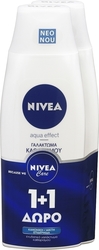 Nivea Aqua Effect Cleansing Milk for Normal Skin 2x200ml