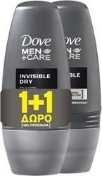 Dove Men Care Invisible Dry Roll-On 50ml x2