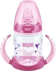 Nuk First Choice Μπιμπερό Εκπαίδευσης Ροζ Πεταλούδες, 150ml