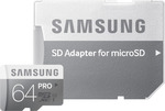 Samsung Pro microSDXC 64GB U3 with Adapter