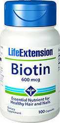 Life Extension Biotin 600mg 100 κάψουλες