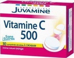 Juvamine Vitamine C 500mg 30 μασώμενες ταμπλέτες