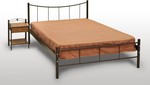 Χαμόγελο Κρεβάτι Ημίδιπλο Μεταλλικό 130x190/200cm