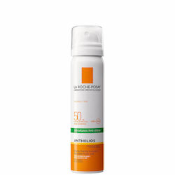 La Roche Posay Waterproof Spray Sunscreen Face Lotion Anthelios Anti Brillance Ultra Mist with Matte Effect for Oily Skin 50SPF 75ml