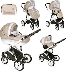 Lorelli Bertoni Mia 3 in 1 with Air Wheels Beige/White