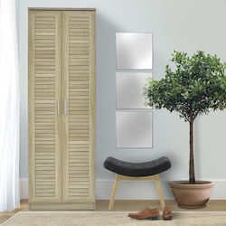 Ξύλινη Sante με 7 Ράφια Sonoma 60x37x183cm 123-000005