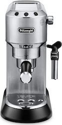 De'Longhi Dedica Pump Metal 0132106138 Μηχανή Espresso 1300W Πίεσης 15bar Ασημί