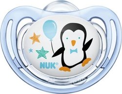 Nuk Freestyle Σιλικόνης Πιγκουίνος Μπλε 6-18m 1τμχ