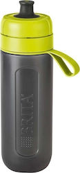 Brita Fill & Go Active Παγούρι Πλαστικό με Στόμιο και Φίλτρο 600ml Μαύρο Lime
