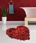 San Lorentzo Πατάκι Μπάνιου 60x65 Heart Chindi
