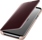Samsung Clear View Standing Cover Gold (Galaxy S9)