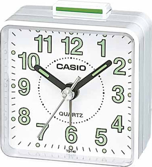 Casio Επιτραπέζιο Ρολόι με Ξυπνητήρι TQ-140-7EF