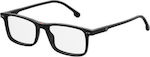 Carrera Men's Acetate Prescription Eyeglass Frames Black 2001T/V 807