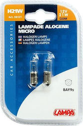 Lampa Lamps Car Σετ Micro Λαμπάκια H21W-BAY9s Halogen 12V 21W 2pcs