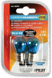 Lampa Lămpi Autoturismului Blu-Xe Single Filament P21W-BA15S-1156 12V 21W 2buc