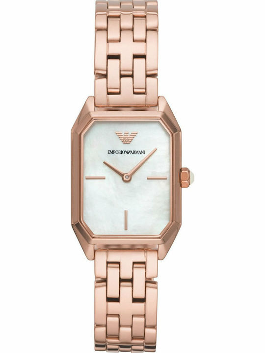 Emporio Armani Ρολόι Μπαταρίας με Μεταλλικό Μπρασελέ