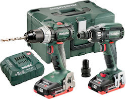 Metabo Combo Set 2.1.10 18 V BL LiHD SBLT+SSW