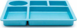 Bobo & boo Bamboo Divided Plate Dolphin Blue