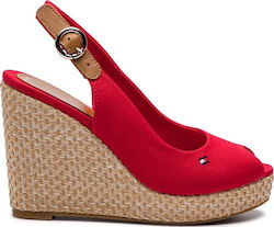 Tommy Hilfiger Iconic Elena Basic Sling Back Red
