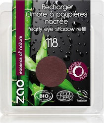 Zao Organic Makeup Pearly Eyeshadow Refill 118 Plum