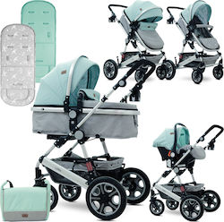 Lorelli Bertoni Lora Set 3 in 1 Green & Grey Birds
