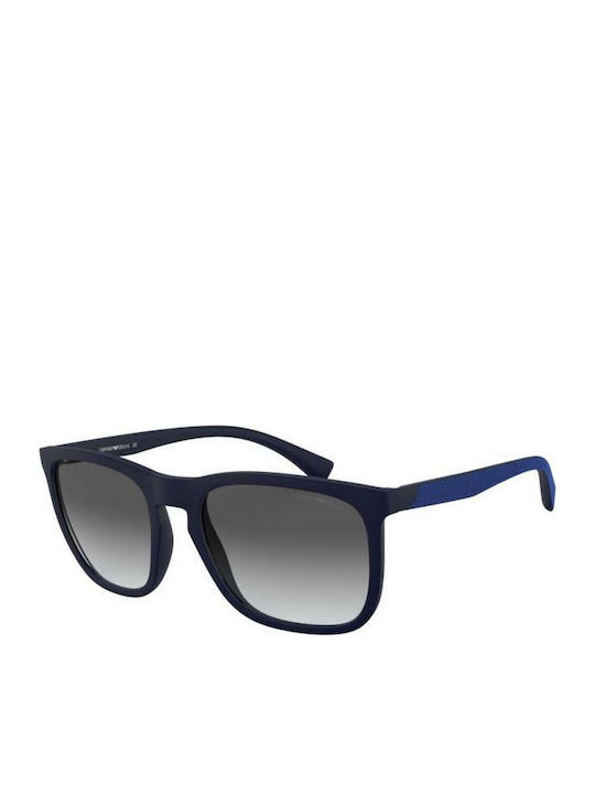 Emporio Armani Мъжки Слънчеви очила с Тъмносиня Пластмасов Рамка и Сив Слънчеви очила Леща EA4132F 575411
