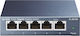 TP-LINK TL-SG105 v5 Неуправляем L2 Switch с 5 Портове Гигабитови (1Gbps) Ethernet
