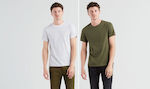 Levi's Crewneck 2-Pack 82176-0031 White / Khaki