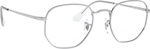 Ray Ban Hexagonal Optics Prescription Eyeglass Frames Silver RB6448 2501