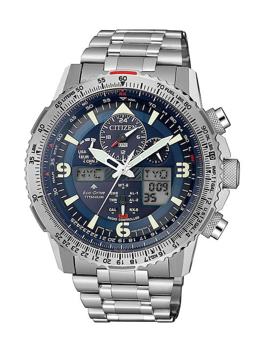 Citizen Promaster Sky Ρολόι Eco - Drive με Μεταλλικό Μπρασελέ