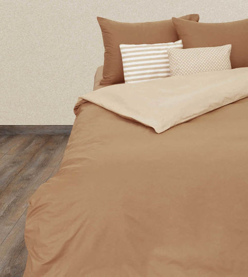 Borea Υπέρδιπλη 220x240cm Solid Καφέ