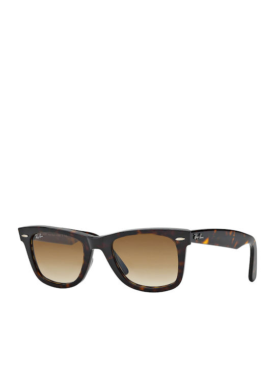 Ray Ban Wayfarer Sunglasses with Brown Tartaruga Plastic Frame and Brown Gradient Lens RB2140 902/51