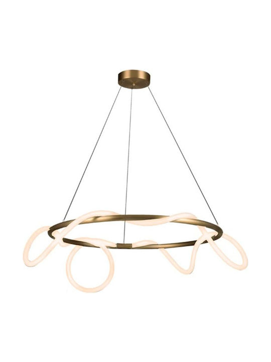 Zambelis Lights Pendant Lamp with Built-in LED Bronze